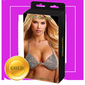 БЮСТГАЛЬТЕР ИЗ ЗОЛОТИСТЫХ КРИСТАЛЛОВ ALL RHINESTONE BRA от Love Monster в городе Махачкала